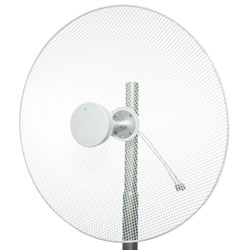 Picture of 2300-2700 MHz 22 dBi Gain Mesh Parabolic 2x2 MIMO Dish Antenna - 2 x Type N Female Connector