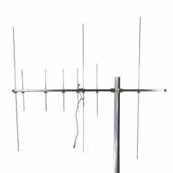 Picture of 144 to 148 MHz + 300 to 450 MHz, 9.5/11.5 dBi Aluminum Alloy Yagi Antenna with N Female, Vertical Polarization, 1 Port, 1.5 VSWR