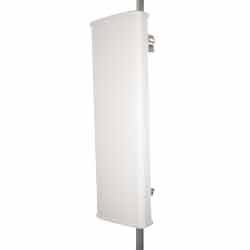 Picture of 2300 to 2700 + 5150 to 5850 MHz, WiFi Sector Antenna, 17 to 20 dBi, 65-Degree, +/-45 Dual Pol, 2-port, Type N Female Connector