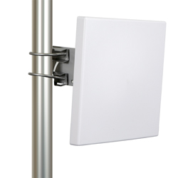 Picture of 2.4 GHz to 2.5 GHz + 5.1  GHz to 7.2 GHz, 6 dBi, 4x4 MIMO Flat Panel Antenna, 4 port RG58 pigtail with N Male Connector