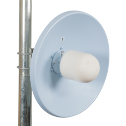 Picture of 3.5-3.8 GHz,  1-Foot, 20 dBi, Parabolic Antenna, Dual Polarized with N-type Female Connectors on 36" LMR200 Cables