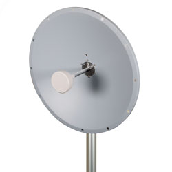 3300-4200 MHz, 2-Foot, 24 dBi, Parabolic Dish Antenna, Vertical/Horizontal Polarized, 2 x N-Type Female Connectors