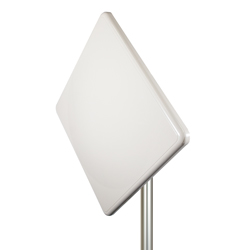 Picture of 3.45 GHz to 3.8 GHz, 21 dBi gain, 4x4 MIMO Flat Panel Antenna, X-pol with 4 port N Female Connectors