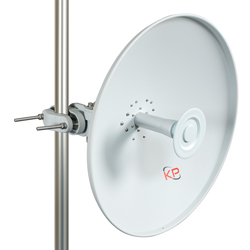 Picture of 4.9 GHz to 6.4GHz, 2-Foot Parabolic, Ubiquiti Rocket 5AC Lite Adapter