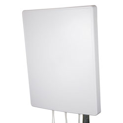 Picture of 2400-2500, 5150-5850, 6000-7125 MHz WiFi 6e/7 Flat Panel MIMO Antenna, 11 dBi, 6 x RG56 3-Foot N Male Pigtails