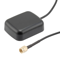 Picture of 31.5 dBi Active GPS Magnet Mount Antenna RHCP 1575 MHz, RG174 SMA Male IP66
