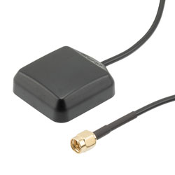 Picture of 31.5 dBi Active GPS Magnet Mount Antenna RHCP 1575 MHz, RG174 SMA Male IPX6