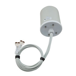 Picture of 2400-2500, 5150-7125 MHz Wi-Fi 6E Omni MIMO Antenna, 6 dBi Gain, 8 N Type Male Connectors
