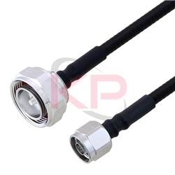 Picture of 7/16 DIN Male to N Male Low PIM 1/4 inch Superflexible Cable 24 Inch