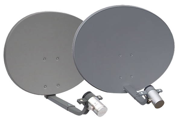 Dual-Polarized Feed Horn Reflector Dish Antennas