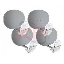 Baicells ATOM GEN2 UE Mount Standard Reflector Dish (4 Pack Box)
